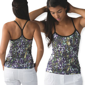 Lululemon Womens Size 4 Power Y Stretchy Tank Top Racerback Straps Activewear